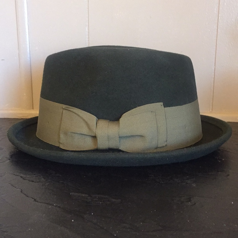 Brixton Fedora Olive Green Medium New